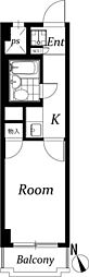 ベル島田 1Kの間取図画像