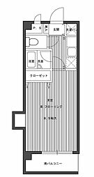 リッツ諸岡5 1Kの間取図画像