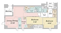 間取図画像 2LDK