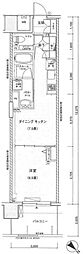 エルエー・プライル新横浜 1DKの間取図画像