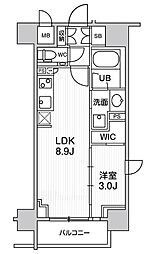 SEASONFLATS大森Bright 1LDKの間取図画像
