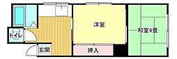 コーポ柴崎 2Kの間取図画像