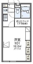 レオパレスサンヒルズ 1Kの間取図画像