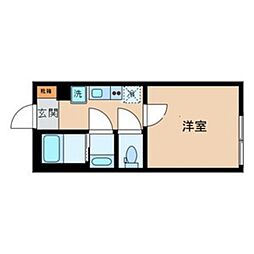 モンレーヴ下石神井 1Kの間取図画像