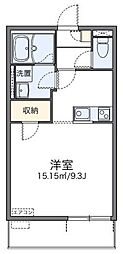 レオネクストグリーンウッド 1Kの間取図画像