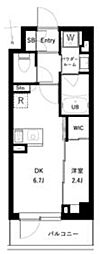 URBANPARKタカイド 1DKの間取図画像