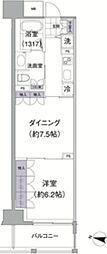 アビティ目黒 2Kの間取図画像