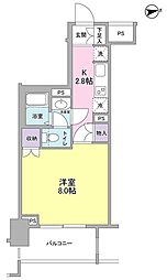 レキシントンスクエア新宿御苑 1Kの間取図画像