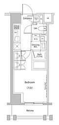 ザ・パークハビオ文京江戸川橋 1Kの間取図画像