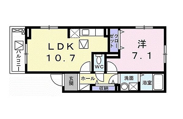 AD　LEAD　粉浜I ｜大阪府大阪市住吉区東粉浜２丁目(賃貸アパート1LDK・3階・42.79㎡)の写真 その2