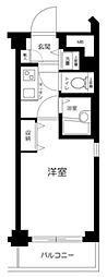フェニックスエルミタージュ 1Kの間取図画像