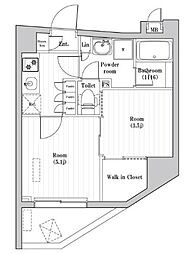 レジデンス北大塚 2Kの間取図画像