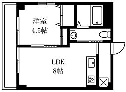 ロイヤルハイツ新高円寺 1LDKの間取図画像