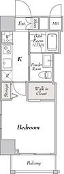 ミリア・レジデンス駒込 1Kの間取図画像
