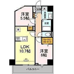 GRANDSOLEIL 2LDKの間取図画像