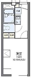 レオパレスWing 1Kの間取図画像