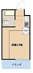 レーヴ国分寺 ワンルームの間取図画像