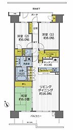 グラン・レジデンス1 3LDKの間取図画像
