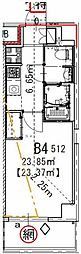 GENOVIA船橋 1Kの間取図画像
