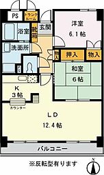 ライブ・トピア寺町 2LDKの間取図画像