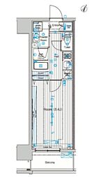 フュージョナル王子ハイズ 1Kの間取図画像