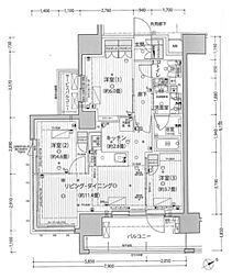 シャリエ椎名町 3LDKの間取図画像