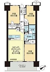 レジデントプレイス西葛西 3LDKの間取図画像