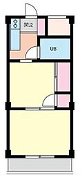 ライトビューティハイツ 2Kの間取図画像