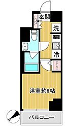 SHOKEN Residence横浜鶴見IV 4階1Kの間取り