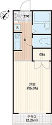 シティコープ産友 ワンルームの間取図画像