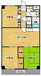あざみ野コートヒルズ 3LDKの間取図画像