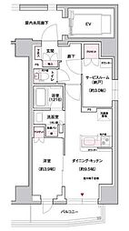 ジェイグランコート上野入谷 1SLDKの間取図画像