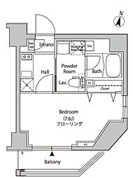 カーサスプレンディッド麹町 5階1Kの間取り
