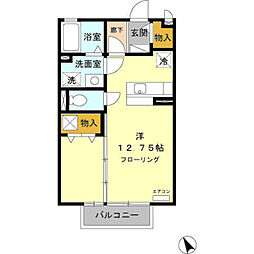 セジュールココペリ 1LDKの間取図画像