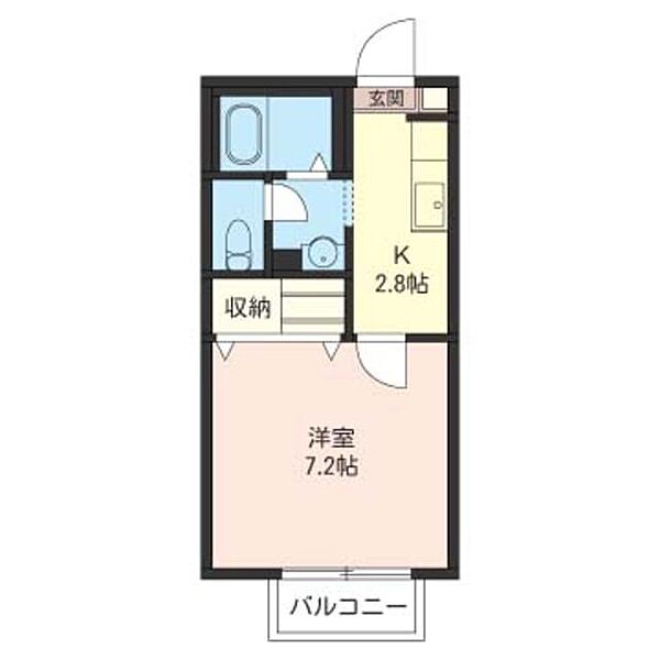 コートパインズ　Ａ 00105｜埼玉県和光市新倉１丁目(賃貸アパート1K・1階・24.71㎡)の写真 その2