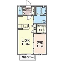 ラ・レクシール　Ｂ 00202 ｜ 群馬県桐生市新里町新川3449-33（賃貸アパート1LDK・2階・40.00㎡） その2