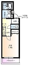 フジパレス堺大浜北町1番館 1Kの間取図画像