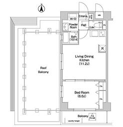 COMFORIA墨田立花 1LDKの間取図画像