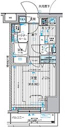 メインステージ新御徒町 3階1Kの間取り
