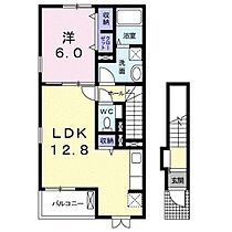 リバフィーＣ 201 ｜ 福岡県久留米市津福本町2125-3（賃貸アパート1LDK・2階・49.17㎡） その2