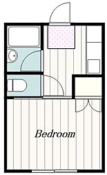 コーポコジマA 1Kの間取図画像