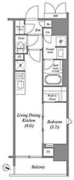 ACPレジデンス浅草 1LDKの間取図画像