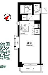 ワコーレ多摩川 ワンルームの間取図画像