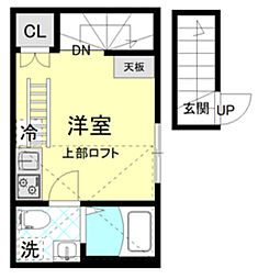 サザンゲート蒲田 ワンルームの間取図画像