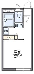 レオパレスネオス本町 1Kの間取図画像