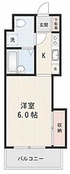 山口ビル 1Kの間取図画像