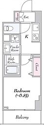 ロイジェント志村坂上 1Kの間取図画像