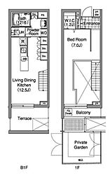 間取図画像 1LDK