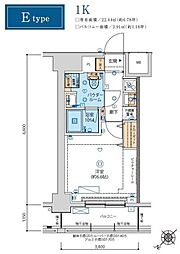 LIVCITY横濱ヒルサイドテラス 1Kの間取図画像