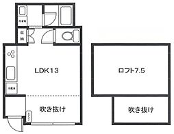 柏の宮115 1LDKの間取図画像